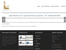 Tablet Screenshot of jullizlaw.co.uk